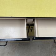 Yellow formica sideboard