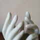 Vase hands in biscuit
