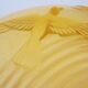 Cup, art deco centerpiece, 1930, pressed glass, molded, signed A.Miguel, albatross