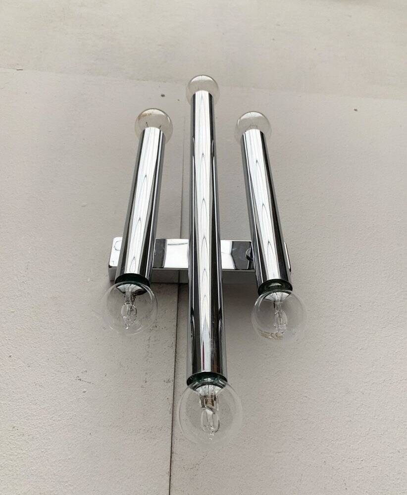 Chrome Wall Light Mid-Century Space Age