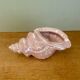 Vintage shell pot cover in pink pearly ceramic