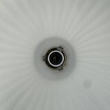 Vintage fluted opaline suspension light