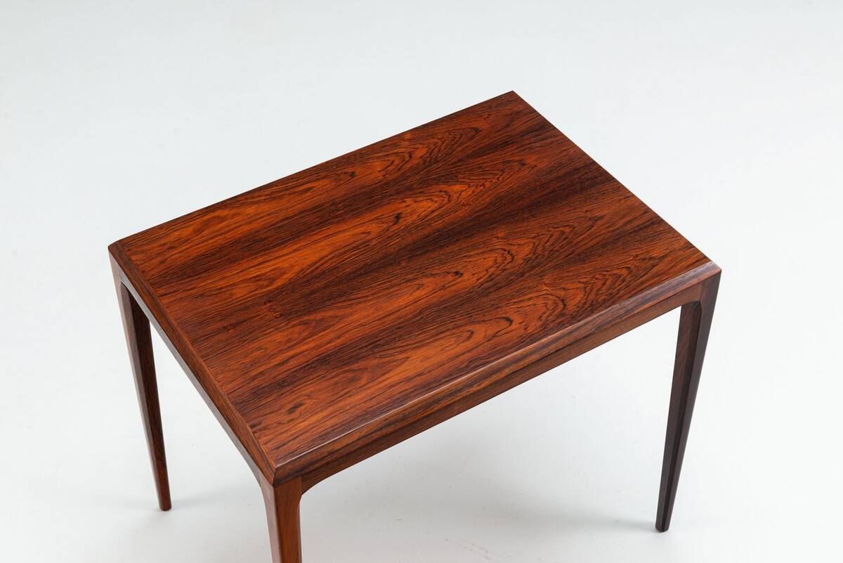 Johannes Andersen set of nesting tables in rosewood Silkeborg Denmark 1960
