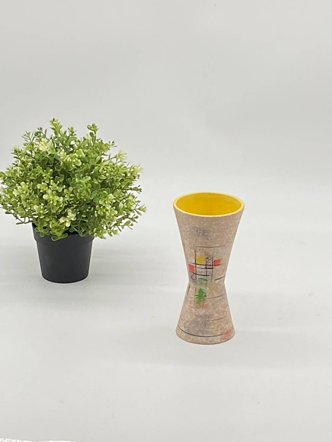 Vintage FOREIGN diabolo vase, German circa 1950 / 1960