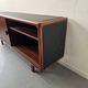 Enfilade vintage design en teck et cuir , années 70