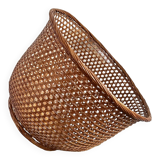 Wicker cane basket planter