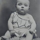 Old photo of a child baby