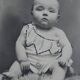 Old photo of a child baby