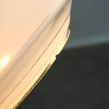 Mid-century italian brass and opaline pendant lamp