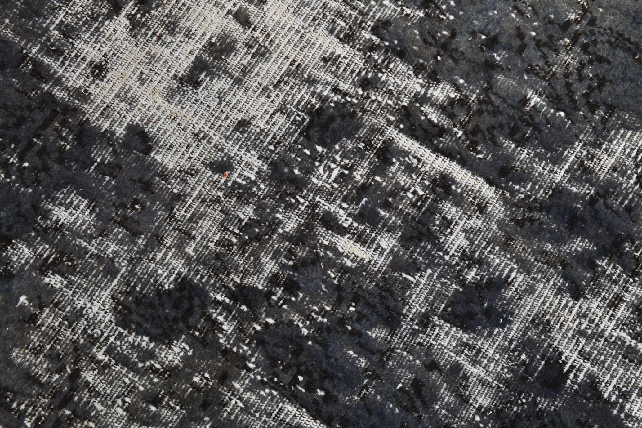 Gray & blue tones distressed carpet 285x187cm