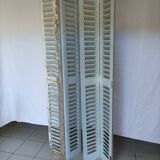 Louvered wooden shutter