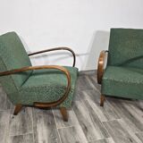 Set of Vintage Armchairs by Jindrich Halabala, 1940s