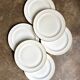 6 A. Vignaud dinner plates in gilded Limoges porcelain - Pavillon Dam