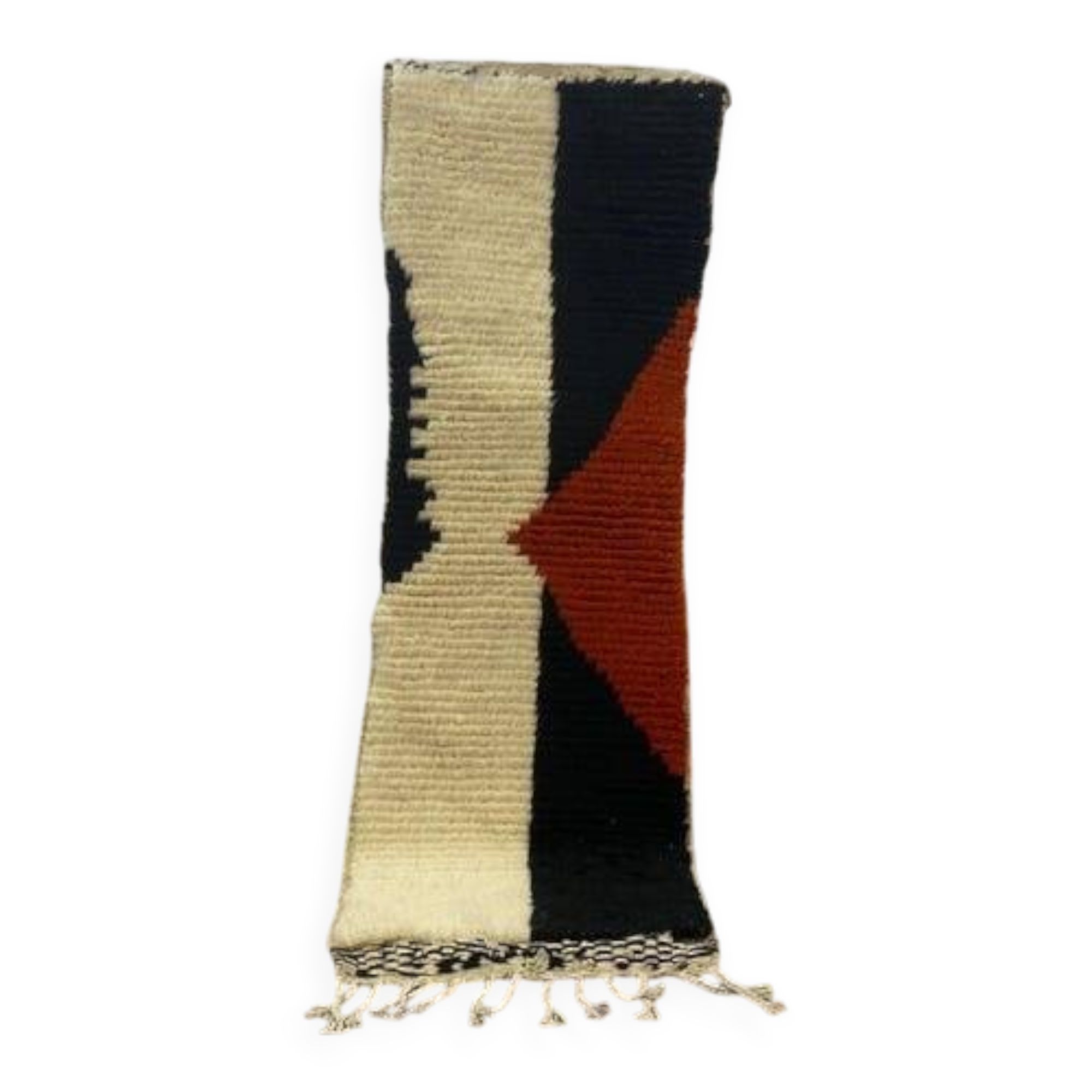 Handmade wool rug for your hallway size 75 x 300 cm