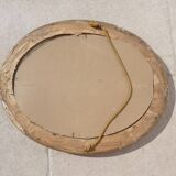 round frame gilded molding and glass