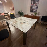Square marble table