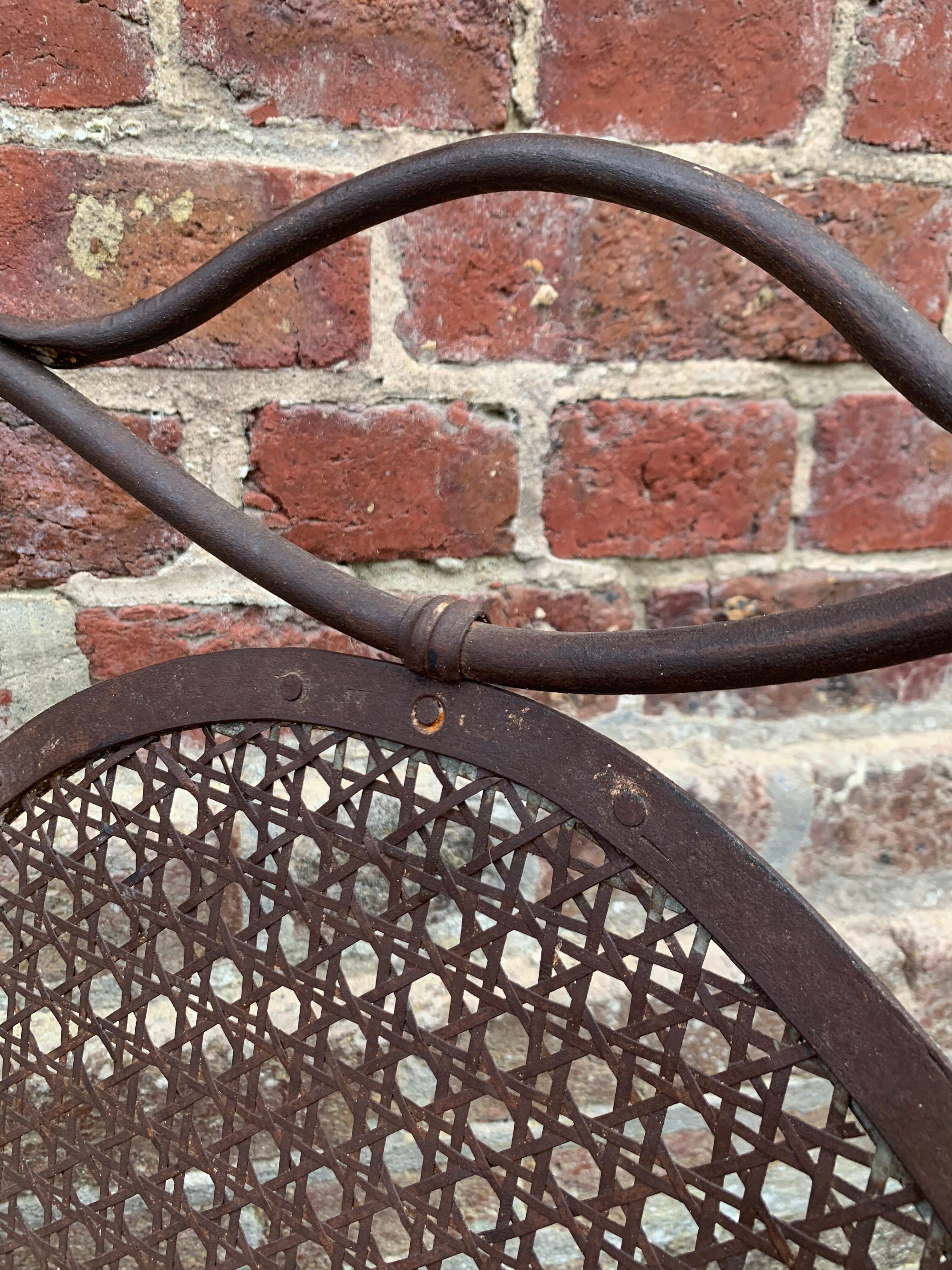 Ancient garden chair Napoleon III circa 1880