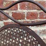 Fauteuil de jardin ancien Napoléon III vers 1880