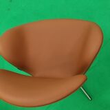 Pair Arne Jacobsen Swan chairs Fritz hansen