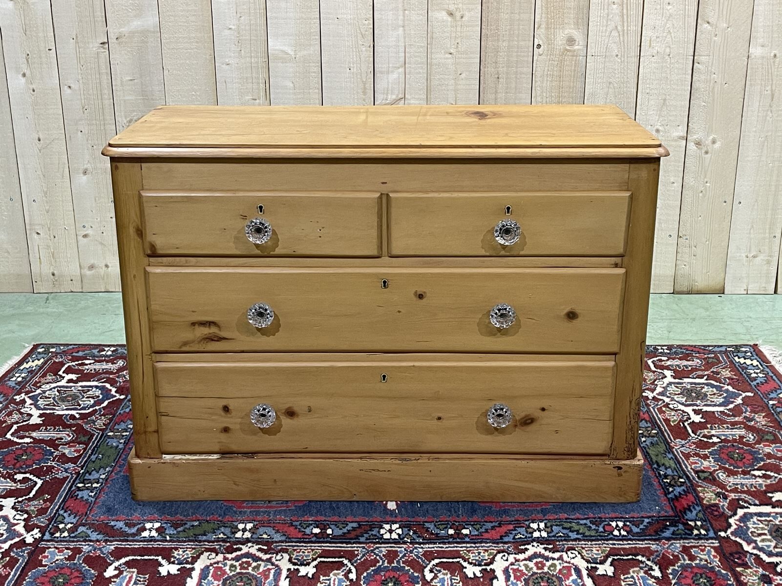 English chest of drawers in fir - early XXth