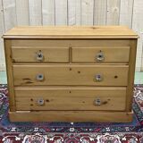 English chest of drawers in fir - early XXth