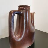 Coffee service 4 cups and under cups of potter signed Stocker