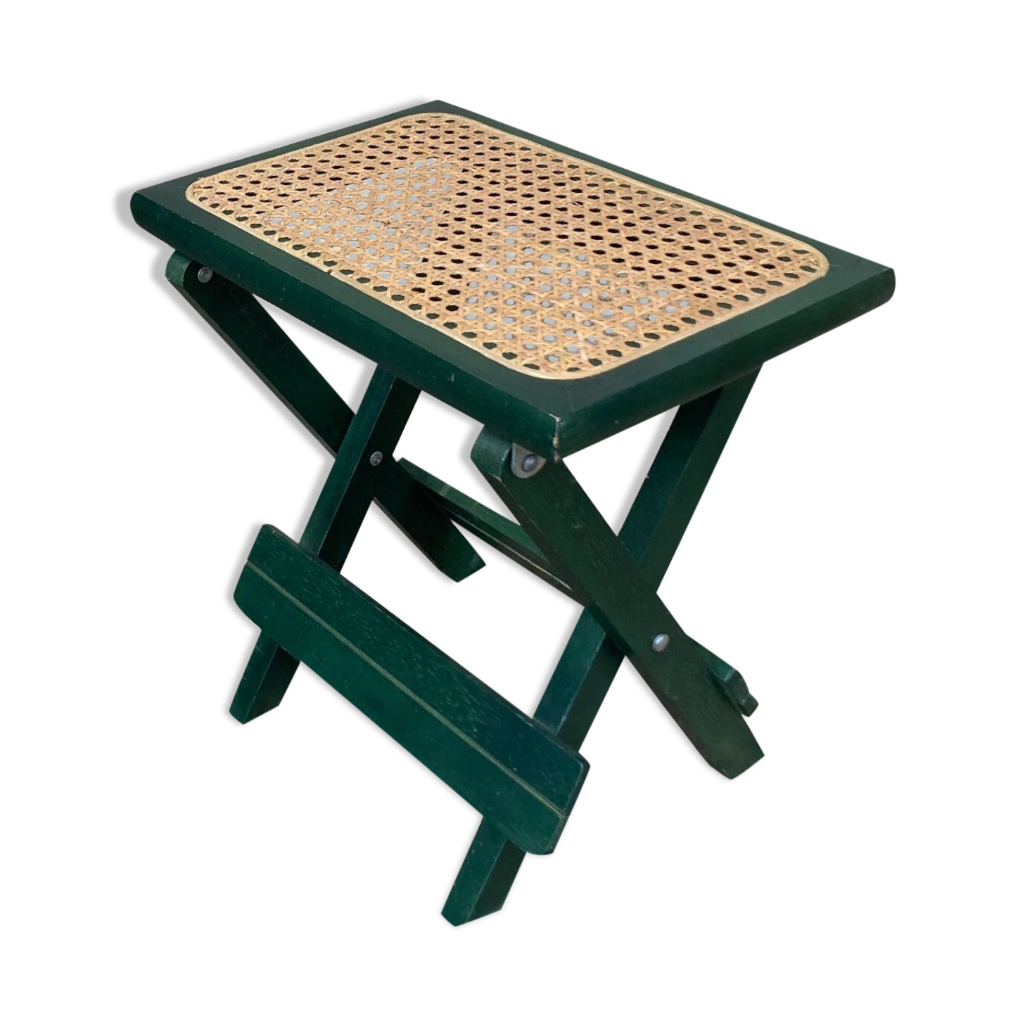 Folding stool in vintage canning