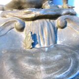 Double ink out 19th in tin signed J. GARNIER: The Cherub fisherman