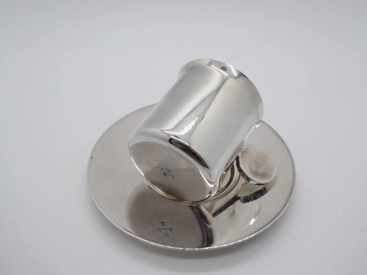 Christofle silver metal mug