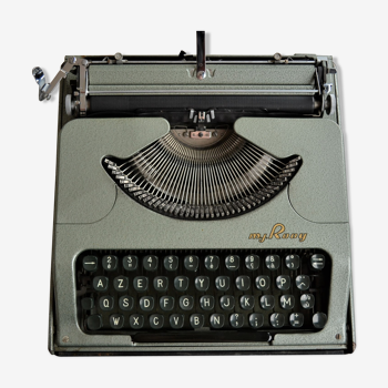 Machine à écrire mécanique, Rooy Portable, vintage 1950