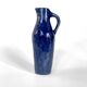 Large vintage ceramic blue pitcher