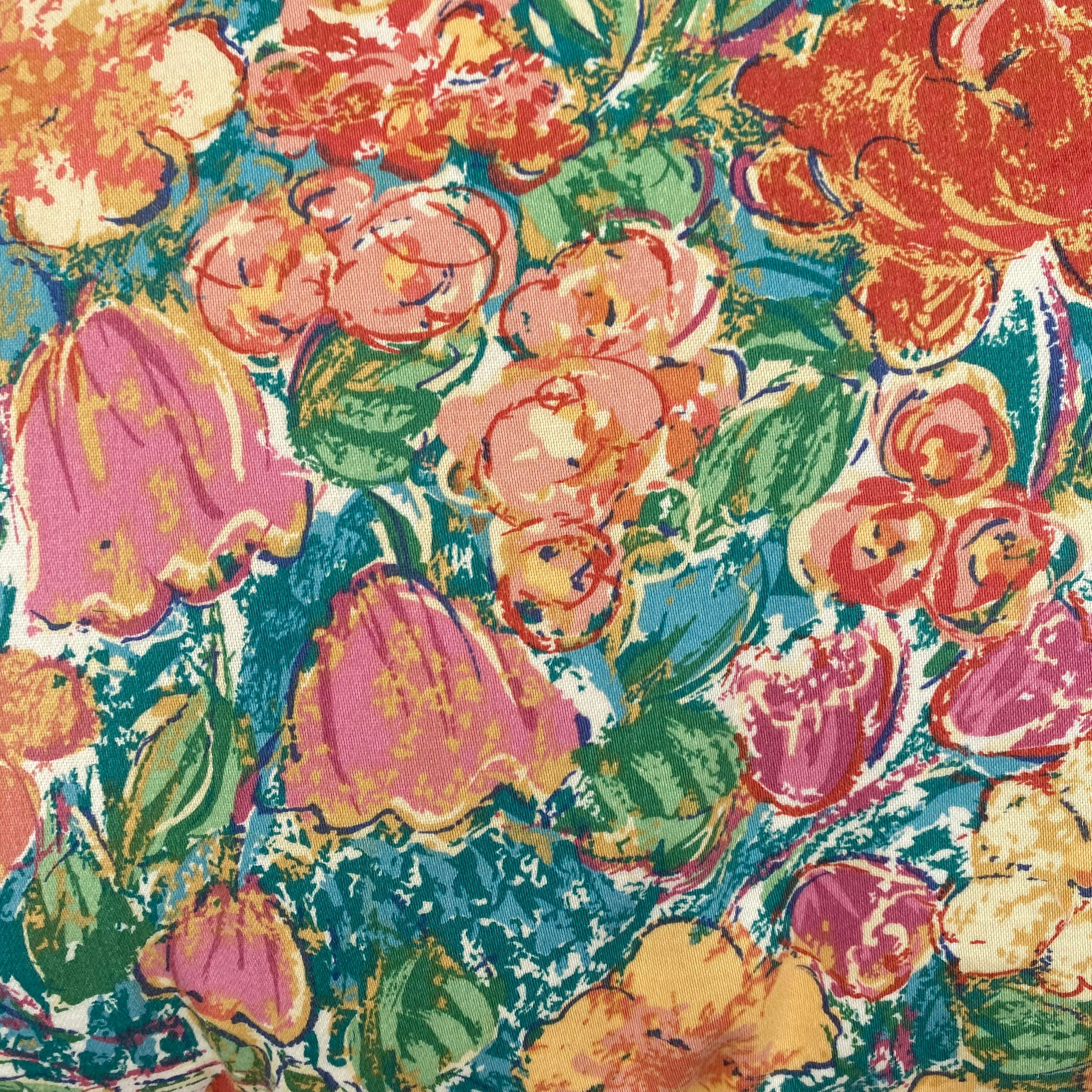 Coussins fleuris vintage