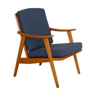 Fauteuil vintage scandinave en bois 1960