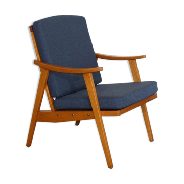 Vintage Scandinavian wooden armchair 1960