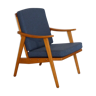 Fauteuil vintage scandinave en bois 1960