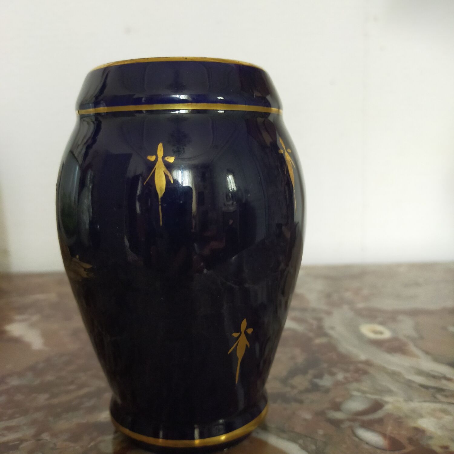 Vase faïence Bleu de Tours