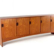 Jacob Hermann for Randers Møbelfabrik sideboard model 2064  248 cm Restored