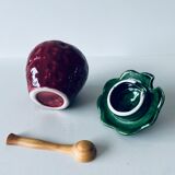 Ceramic pot strawberry slurry