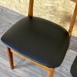 2x 60s 70s teak dining chair by Farstrup Møbler Made in Denmark