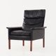 Fauteuil en palissandre, design scandinave, années 1960, designer : Hans Olsen, production : Danemark