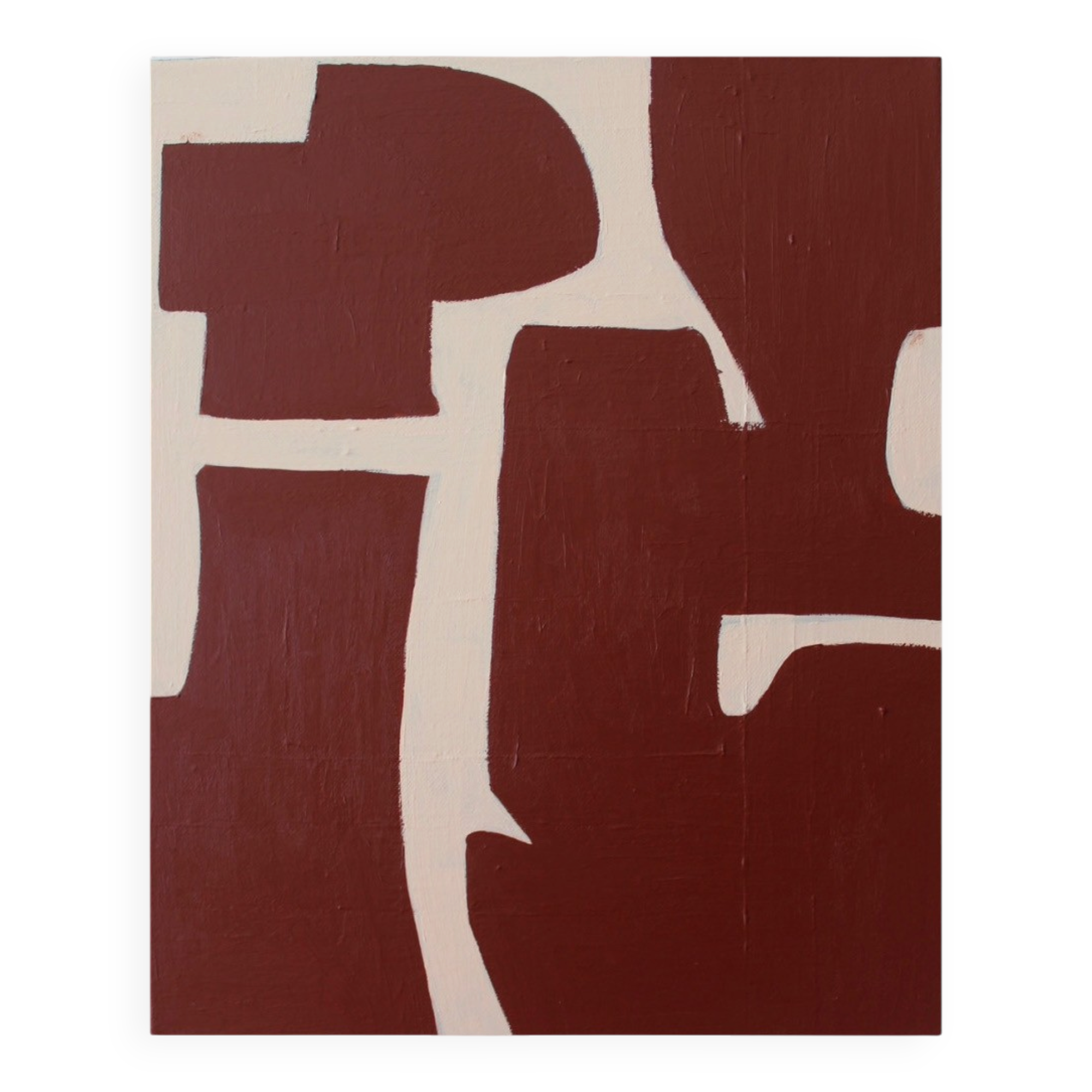 Organic abstract Bordeaux No. 1