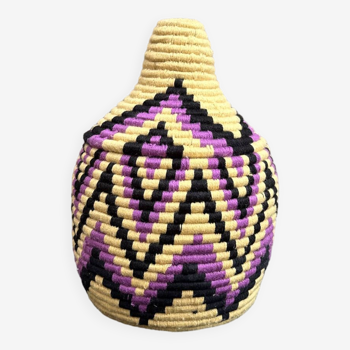 handmade, Moroccan basket, African basket, woven bowl, wall basket.