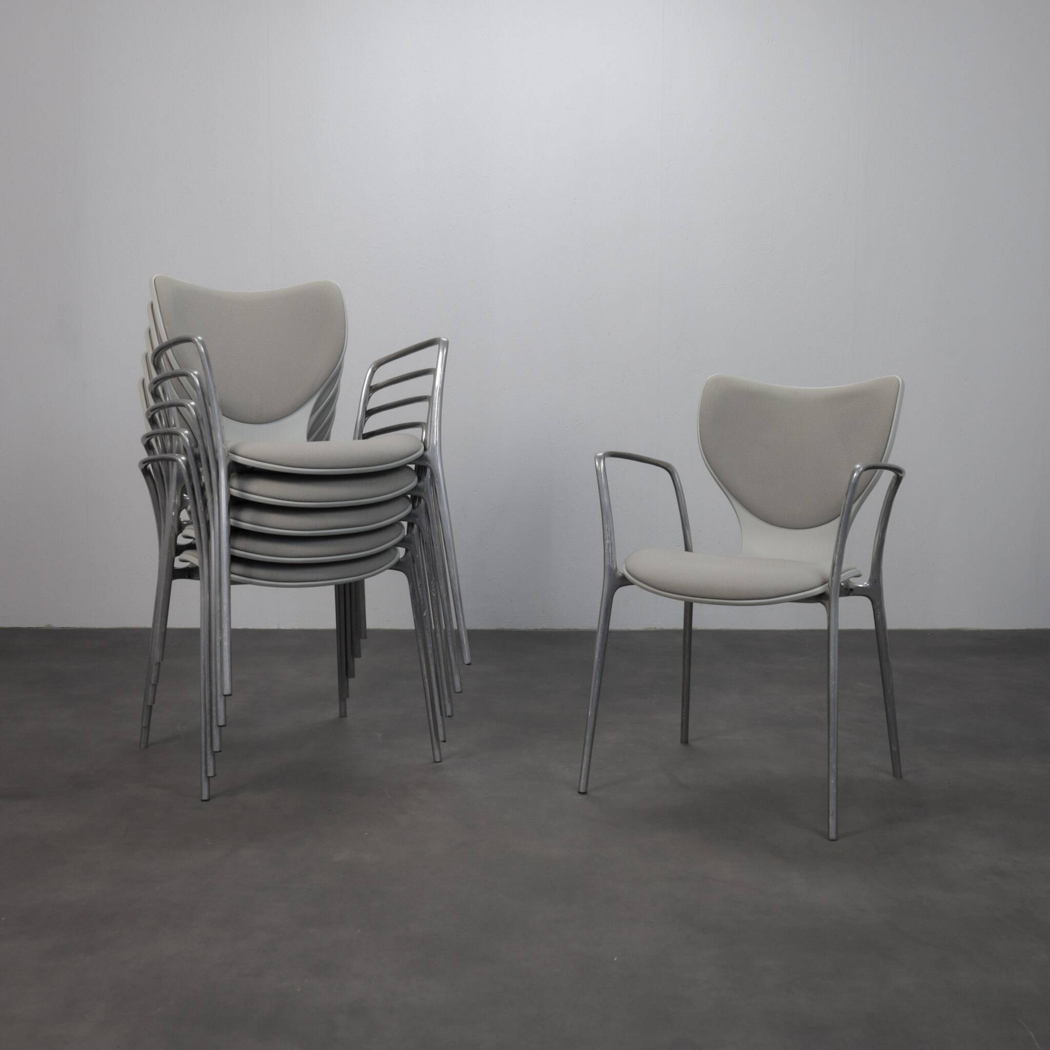 Set of 6 Gorka dining chairs by Jorge Pensi for Akaba, Spain, 1990s