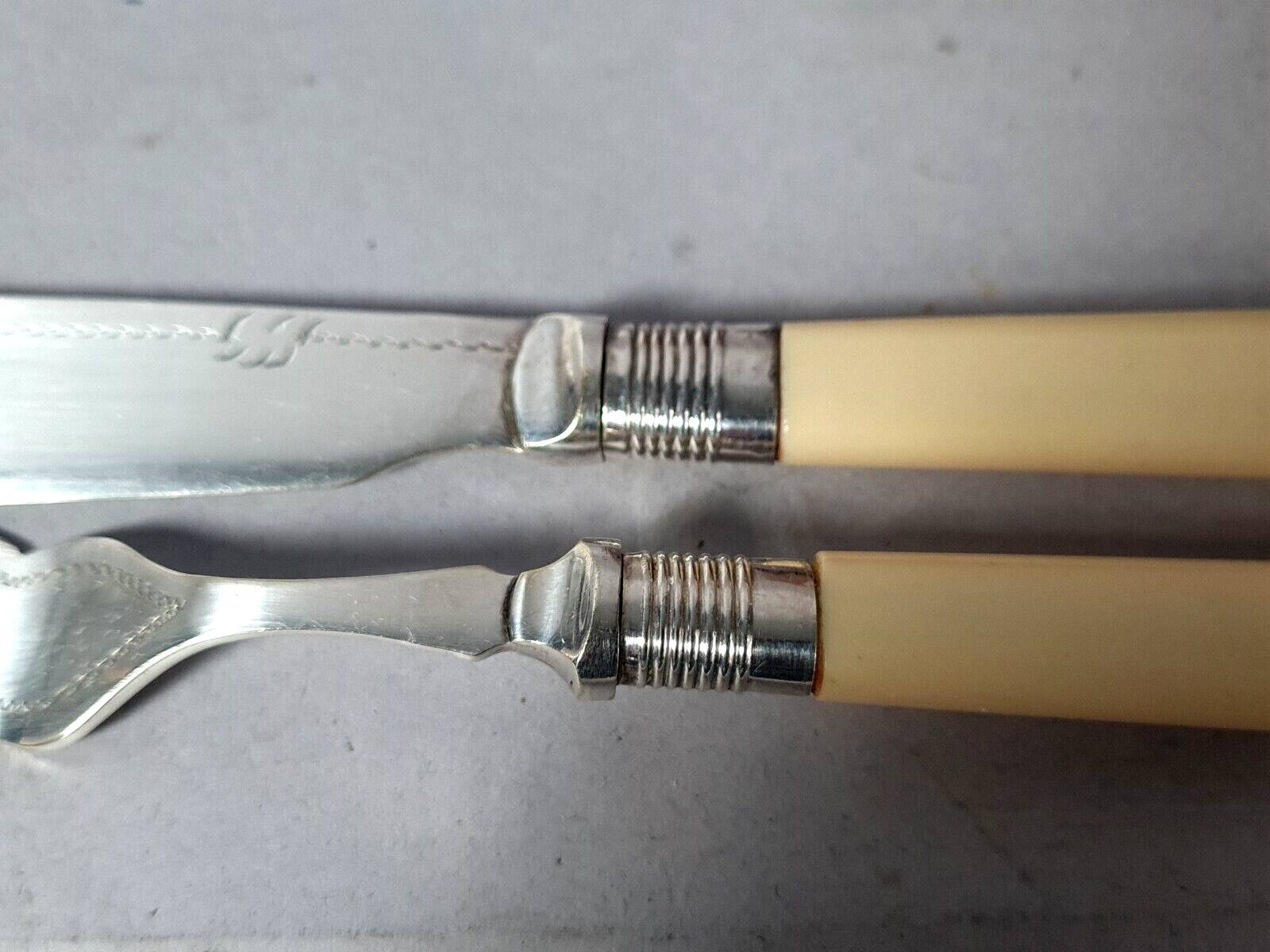 EPNS silver metal fish service, 6 people complete, good condition SB916