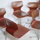 8 chaises pivotantes Flototto, années 70