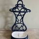 Enamelled cast iron umbrella stand from the early 20th century.