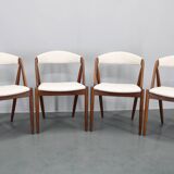 1960s Kai Kristiansen Set of Four Restored Teak Dining Chairs