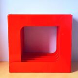 Ranges vinyles 33t en plastique orange 70s