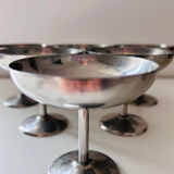 Service of 6 stainless steel cutlery sets.