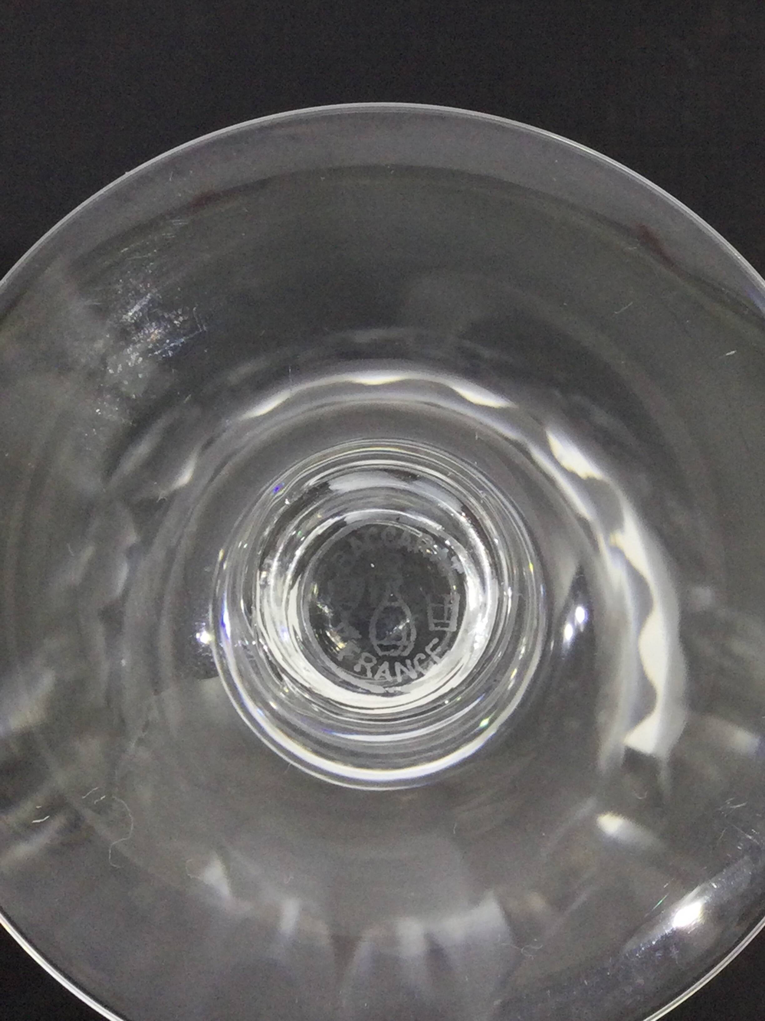 Baccarat – 12 Baccarat Crystal Water Glasses, Casino Pattern